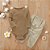 Conjunto Bebê Calça E Body Cotton Infantil C/ Orelhinhas Marrom - Imagem 2