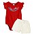 Conjunto de Bebê Menina Body Babadinho e Shortinhos Natal - Imagem 1