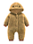Macacão Teddy Ursinho Pelúcia Fofura Mostarda - Imagem 1