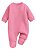 Macacão Bebê 100% Algodão Vira Pé Rosa – Conforto para Recém-Nascido | Enxoval Dubaby - Imagem 3