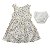 Vestido Infantil Bebê Menina Flores Lacinho e Calcinha - Imagem 3