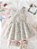 Vestido Infantil Bebê Menina Flores Lacinho e Calcinha - Imagem 2