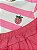Conjunto Bebê Menina Camiseta Listrada e Shorts Moranguinho - Imagem 2