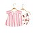 Conjunto Bebê Menina Bata Listrada e Shorts Moranguinho - Imagem 1