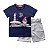 Conjunto Menino Camiseta Estampada e Bermuda Oxford - Imagem 1
