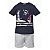 Conjunto Menino Camiseta Estampada e Bermuda Oxford - Imagem 3