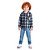 Camisa Infantil Flanelada Xadrez com Capuz - Imagem 3