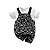 Conjunto Bebê Jardineira Menino Cachorrinho Preto e Branco - Imagem 1
