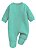 Macacão Bebê 100% Algodão Vira Pé Verde – Conforto para Recém-Nascido | Enxoval Dubaby - Imagem 3
