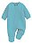 Macacão Bebê 100% Algodão Vira Pé Azul – Conforto para Recém-Nascido | Enxoval Dubaby - Imagem 1
