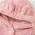 Macacão Bebê Teddy Peluciado com Capuz Rosa - Imagem 6