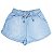 Conjunto infantil menina Cropped Sereia Shorts Chambray - Imagem 4