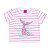 Conjunto infantil menina Cropped Sereia Shorts Chambray - Imagem 2