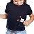 Conjunto Infantil T-shirt Gatinha Shorts Chambray - Imagem 4