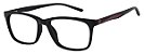 Armação Óculos Receituário AT 1078 Preto/Vermelho - Imagem 1
