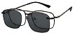 Armação Óculos Receituário e Sol Clipon Com 1 Lente AT 2849 Grafite - Imagem 1