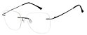 Armação Óculos Receituário AT 610 Preto Titanium - Imagem 3
