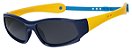 Óculos De Sol Flexível Silicone Infantil AT 8110 Azul/Amarelo - Imagem 1