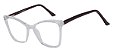 Armação Óculos Receituário AT 2153 Transparente/Vermelho - Imagem 3