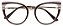Armação Óculos Receituário Tasha Vinho/Bege - Imagem 1