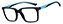 Armação Óculos Receituário Spark Preto/Azul - Imagem 1