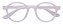 Armação Óculos Receituário Lucky Branco - Imagem 1