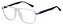 Armação Óculos Receituário Yaso Transparente - Imagem 1
