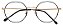 Armação Óculos Receituário Lennon Preto/Dourado - Imagem 1