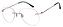 Armação Óculos Receituário Rolls Prata Titanium - Imagem 3