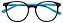 Armação Óculos Receituário e Sol Clipon Com 1 Lente Lucy Preto/Azul - Imagem 3
