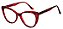 Armação Óculos Receituário Peônia Vermelho - Imagem 3