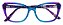 Armação Óculos Receituário Copenhage Azul Degradê - Imagem 1