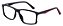 Armação Óculos Receituário Tyler Preto/Vermelho - Imagem 1