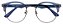 Armação Óculos Receituário Round Azul Translúcido - Imagem 1