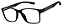 Armação Óculos Receituário Yukon Preto/Marrom - Imagem 1