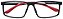 Armação Óculos Receituário AT 743 Preto/Vermelho - Imagem 3