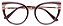 Armação Óculos Receituário Tasha Vinho/Rosé - Imagem 1