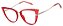 Armação Óculos Receituário Glass Vermelho - Imagem 2