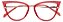 Armação Óculos Receituário Glass Vermelho - Imagem 1