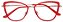 Armação Óculos Receituário Narval Vermelho - Imagem 1