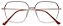 Armação Óculos Receituário Charlotte Marrom/Dourado - Imagem 1
