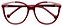 Armação Óculos Receituário Lisandra Vermelho - Imagem 1