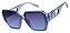 Óculos de Sol Feminino Emeline Azul Transparente - Imagem 1