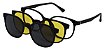 Armação Óculos Receituário e Sol 3513 Clipon Com 2 Lentes Preto - Imagem 1