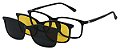 Armação Óculos Receituário e Sol Clipon Com 2 Lentes AT 2264 Preto - Imagem 1