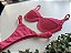 Calcinha Semi Fio fru-fru lateral tecido matrix pink 016 (top não incluso) - Imagem 2