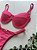 Calcinha Semi Fio fru-fru lateral tecido matrix pink 016 (top não incluso) - Imagem 1