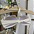 Top nó com bojo quadrado alças removíveis Tecido Capri Off White  106 - Imagem 3
