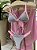 Calcinha Semi Fio fru-fru lateral capri prata e rosa bebê  016 (top não incluso) - Imagem 6