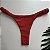 Calcinha Semi Fio fru-fru lateral Capri Vermelho 016 (top não incluso) - Imagem 1